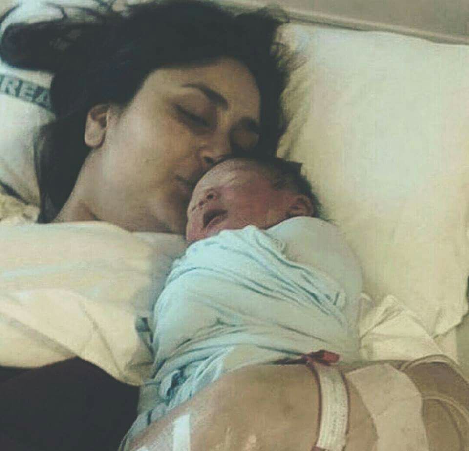 Kareena Kapoor Khan with her baby Taimur