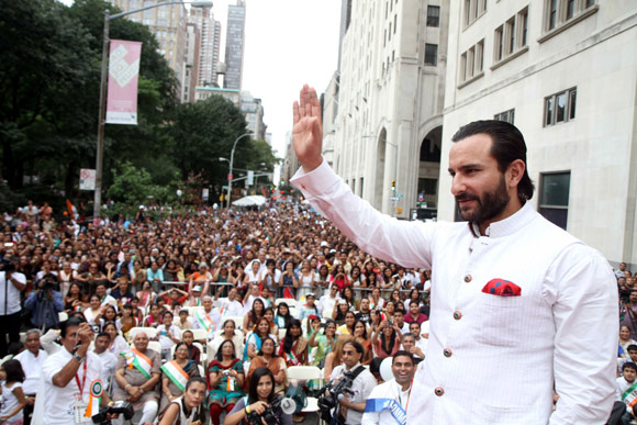 Saif Ali Khan in white at New York