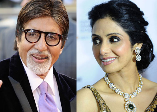 Sridevi with Amitabh Bachchan