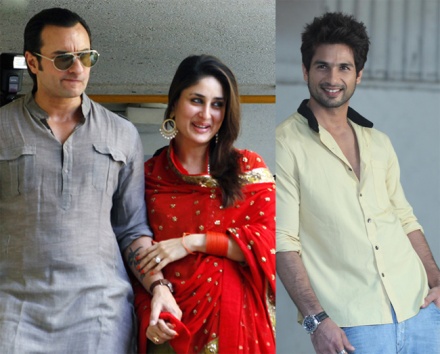 Shahid Kapoor,Saif Ali Khan,Kareena Kapoor