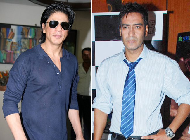 Shahrukh Khan and Ajay Devgn