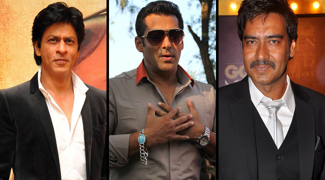 Salman Khan,Shahrukh Khan and Ajay Devgn