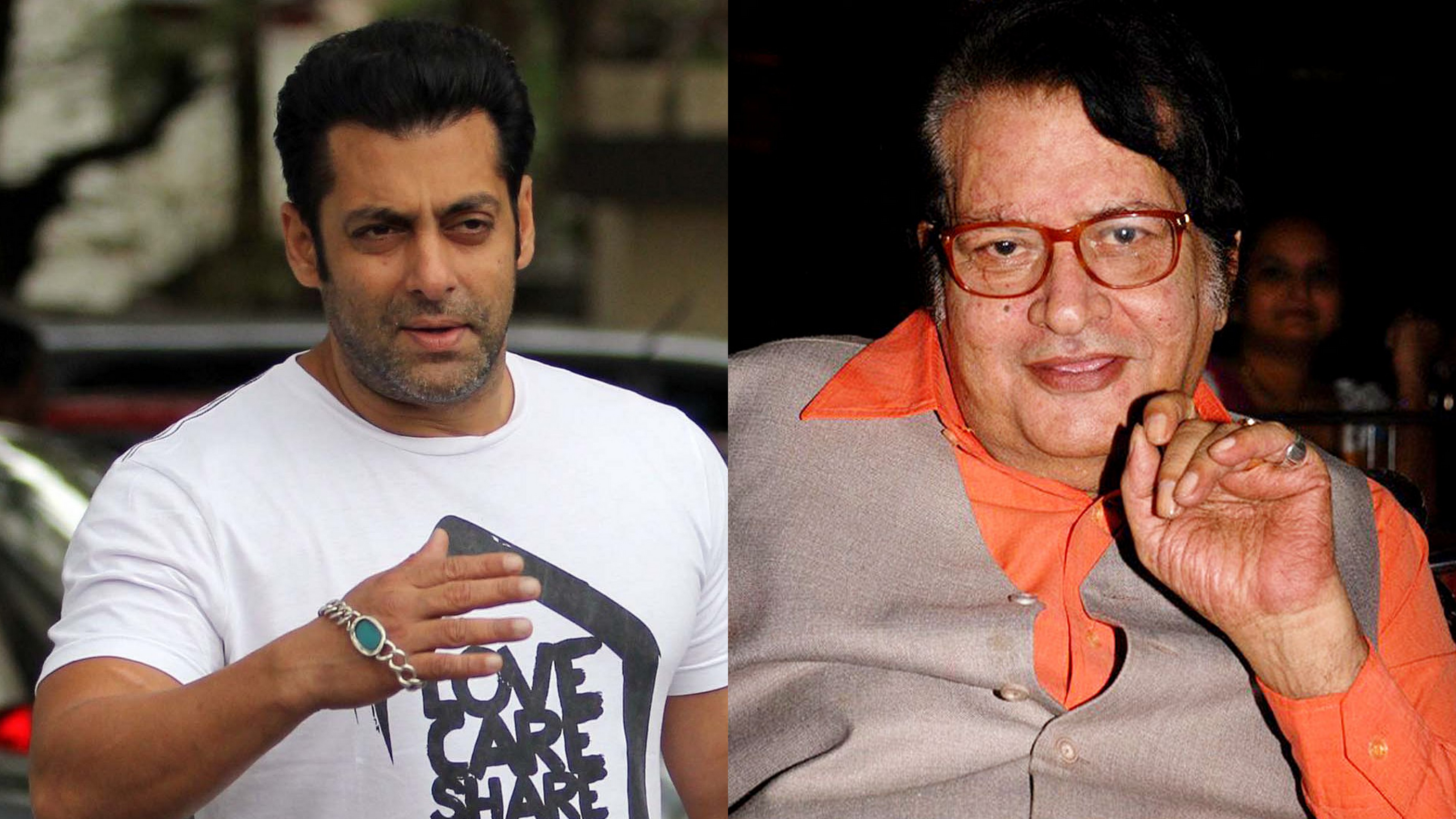 Salman Khan with Manoj Kumar