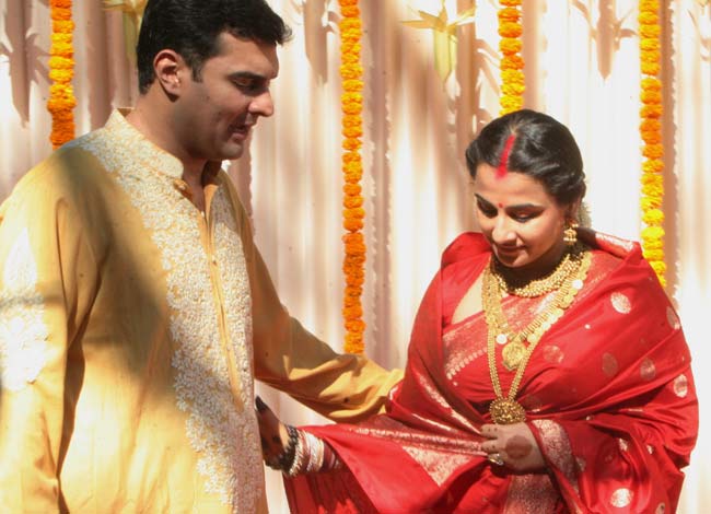 Bollywood Celebs At Vidya Balan Wedding Reception Party