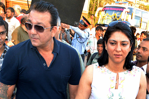 Priya Dutt with Sanjay Dutt