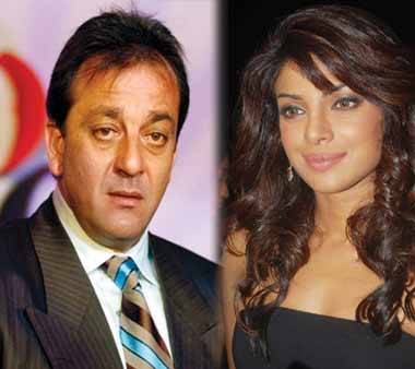 Priyanka Chopra and Sanjay Dutt