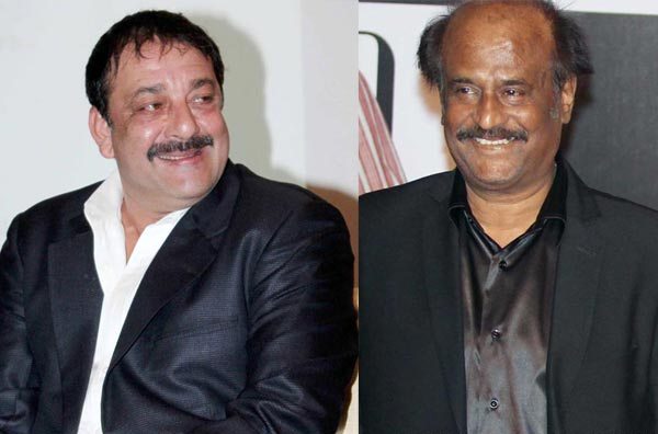 Rajnikanth with Sanjay Dutt
