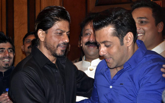 Shah Rukh Khan with Salman Khan