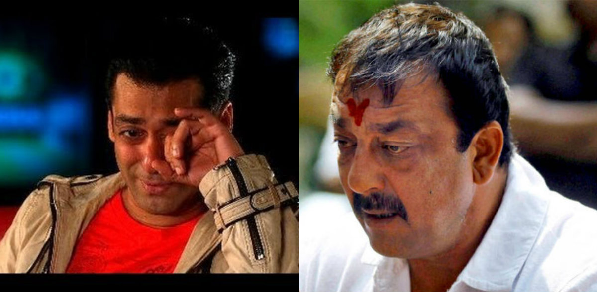 Salman Khan with Sanjay Dutt