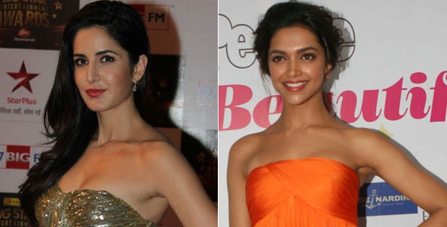 Katrina Kaif with Deepika Padukone