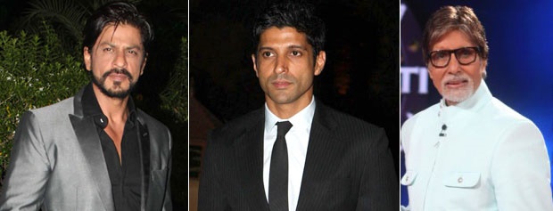 Shahrukh Khan Amithabh Bachchan with Farhan Akhtar