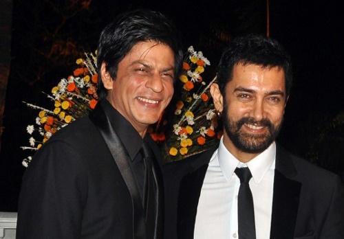 Shahrukh Khan with Aamir Khan
