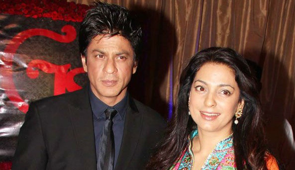 Juhi Chawla with Shahrukh Khan