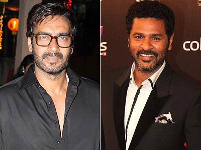 Prabhudeva and Ajay Devgn in black