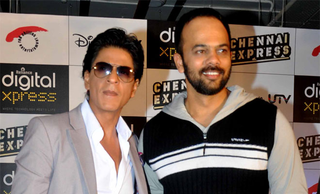 Rohit Shetty with Shahrukh Khan