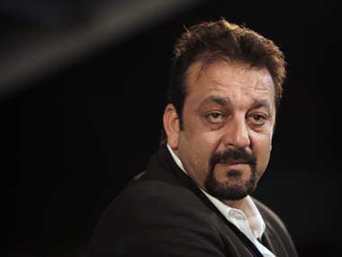 Sanjay Dutt in black