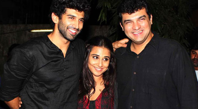 Vidya Balan, Aditya Roy Kapoor and Siddharth Roy Kapoor all are in black