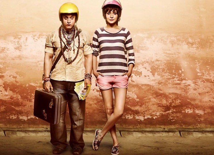 Aamir Khan and Anushka Sharma in Pk