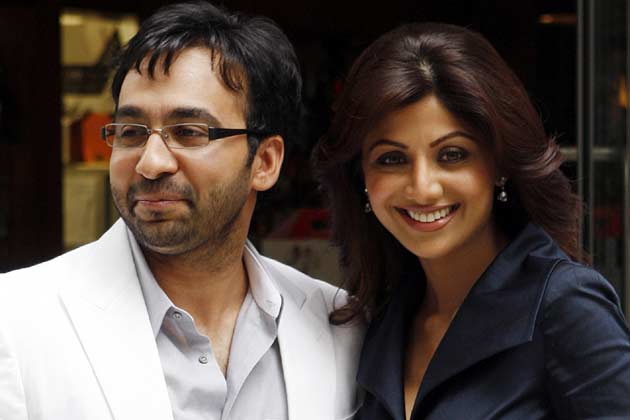 Raj Kundra with Shilpa Shetty