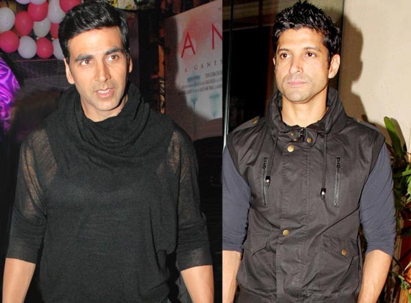 Akshay Kumar with Farhan Akhtar