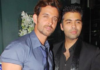 Karan Johar and Hrithik Roshan