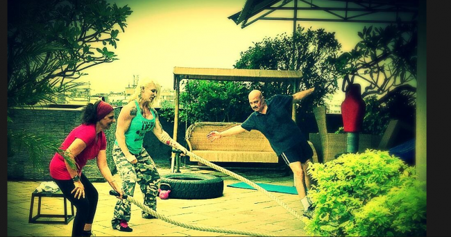 Hrithik Roshan parents exercise routine