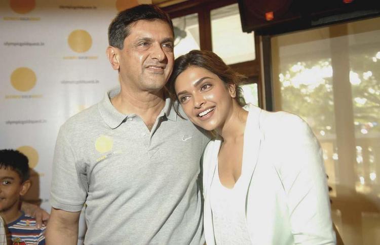 Deepika with her dad