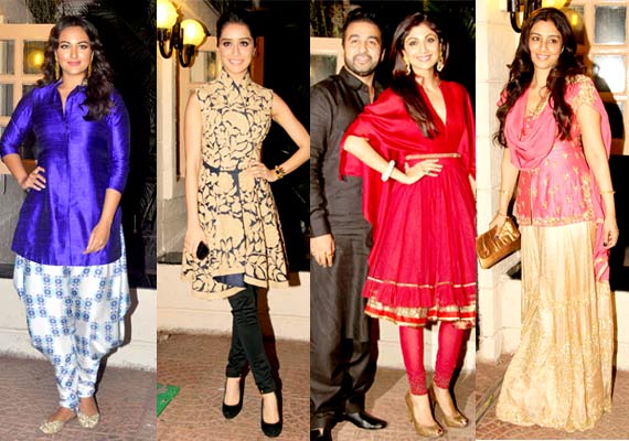 Bollywood Stars at Ekta Kapoor's Diwali card party