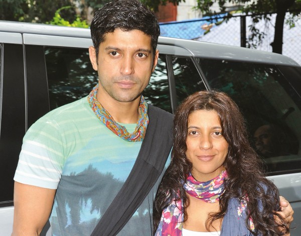 Zoya Akhtar with Farhan Akhtar