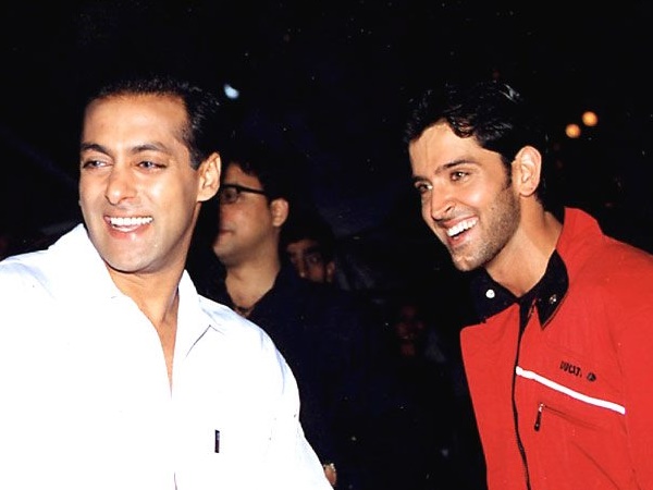 Hrithik Roshan with Salman Khan