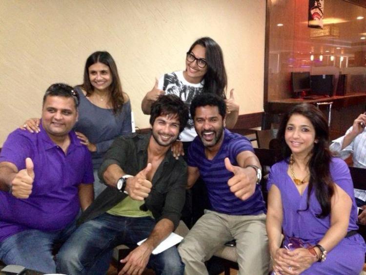 Prabhu Deva with Shahid Kapoor