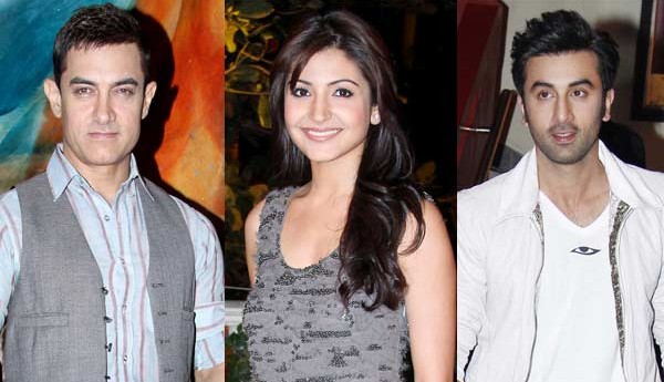 Anushka Sharma, Aamir Khan and Ranbir Kapoor