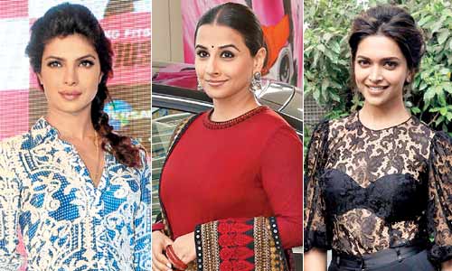 Priyanka Chopra, Vidya Balan and Deepika Padukone