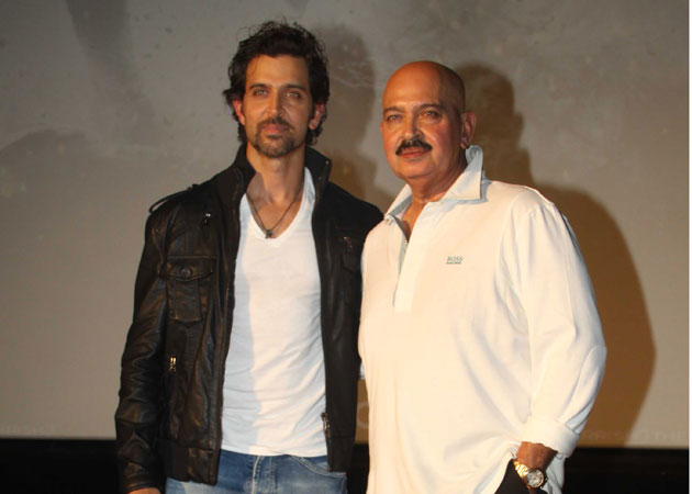Hrithik Roshan with Rakesh Roshan