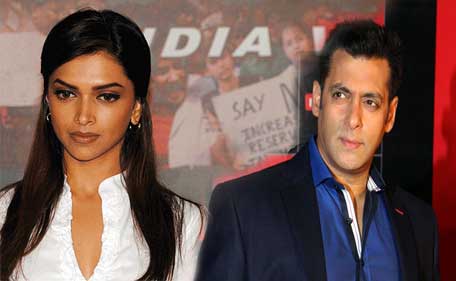 Salman Khan with Deepika Padukone