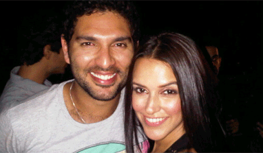 Yuvraj Singh - Neha Dhupia