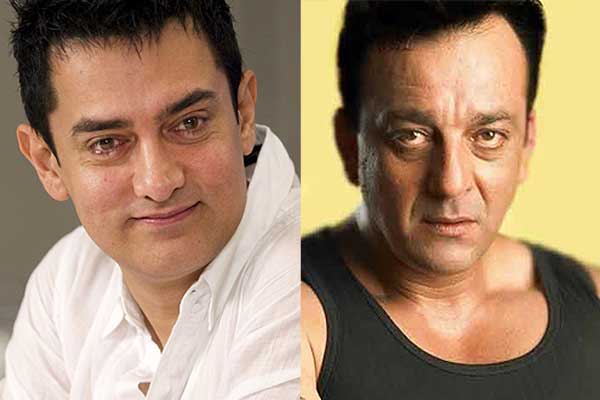 Aamir Khan and Sanjay Dutt