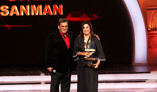 'Lux Cozi Zee Cine Awards 2014' honoured Farah Khan with first ever ‘Stree Sanman Award’
