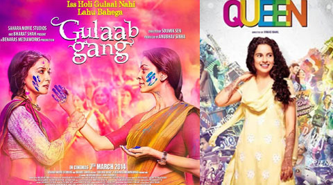 Madhuri Dixit's 'Gulab Gang' challenged by Kangna Ranaut's 'Queen'