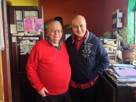 Anupam Kher and Ruskin Bond