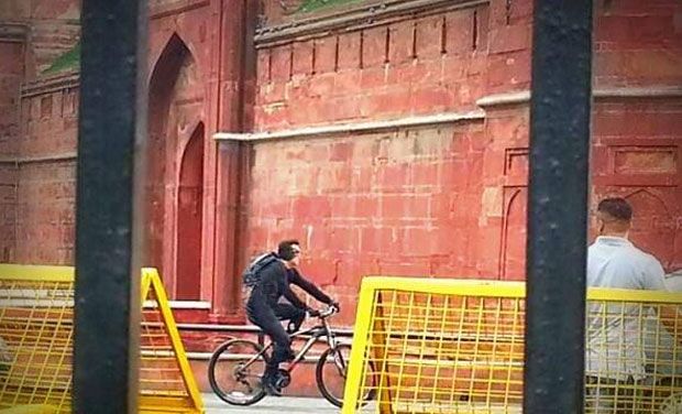 Salman Khan at kick shooting