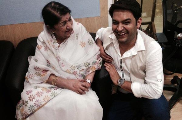Lata Mangeshkar with Kapil Sharma