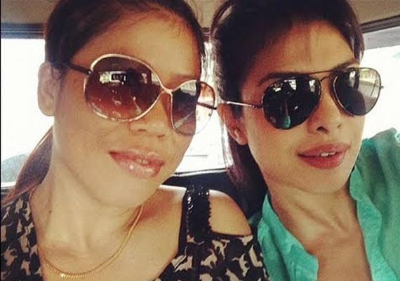 Priyanka Chopra with Mary Kom