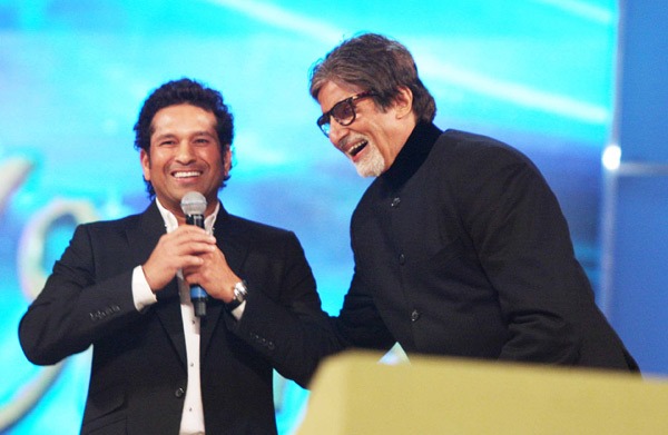 Amitabh Bachchan and Sachin Tendulkar