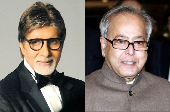 OMG - Amitabh Bachchan watches 'Bhoothnath Returns' with the President Of India