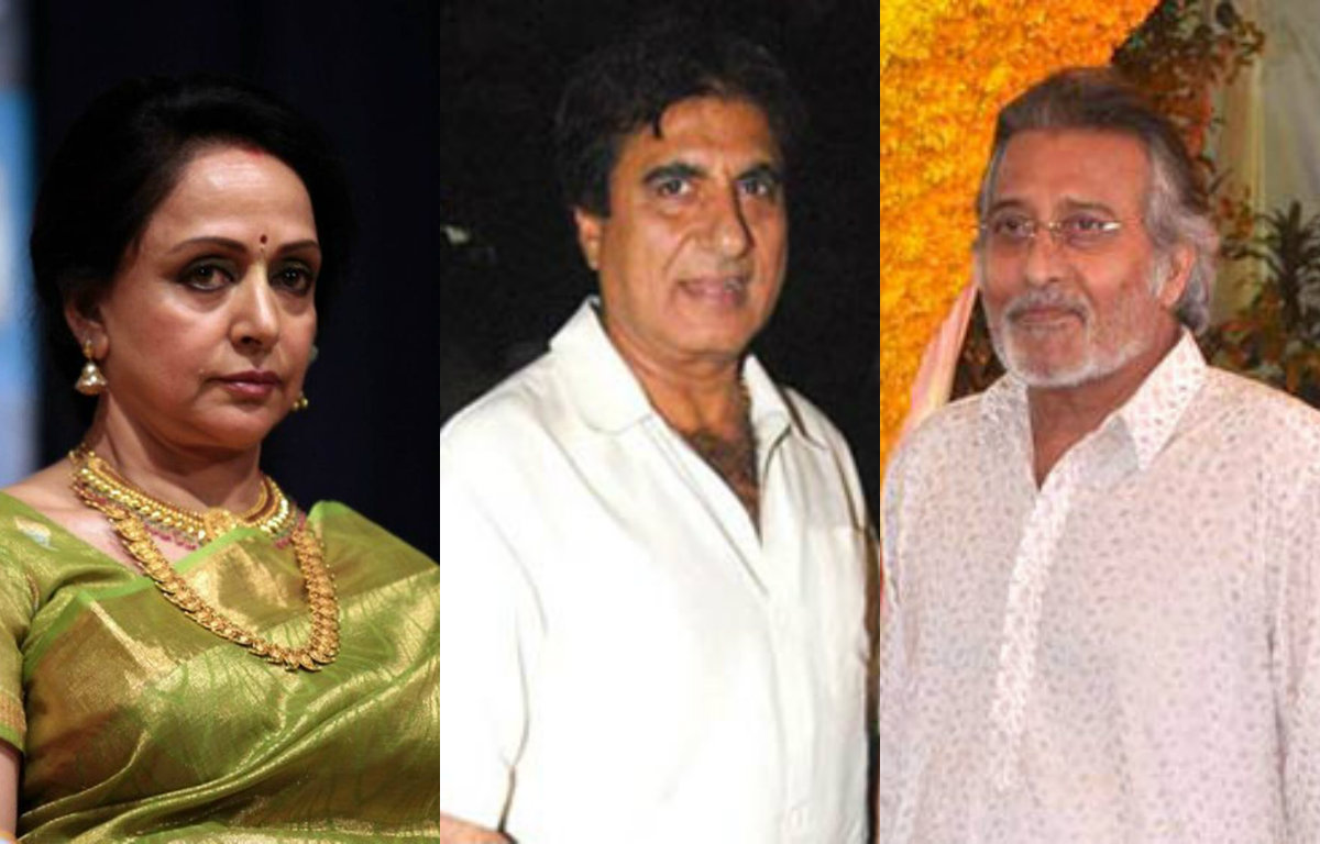 Hema Malini, Vinod Khanna and Raj Babbar