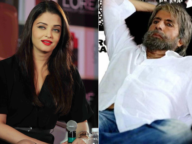 Aishwarya Rai and Amitabh Bachchan