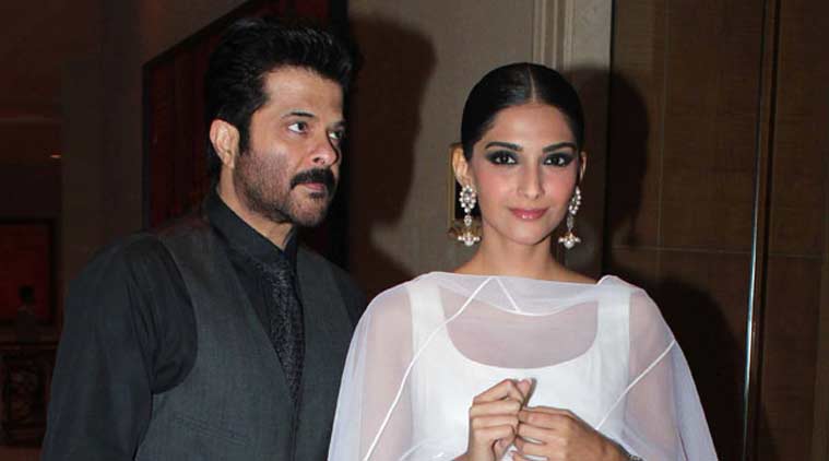 Sonam Kapoor with Anil Kapoor
