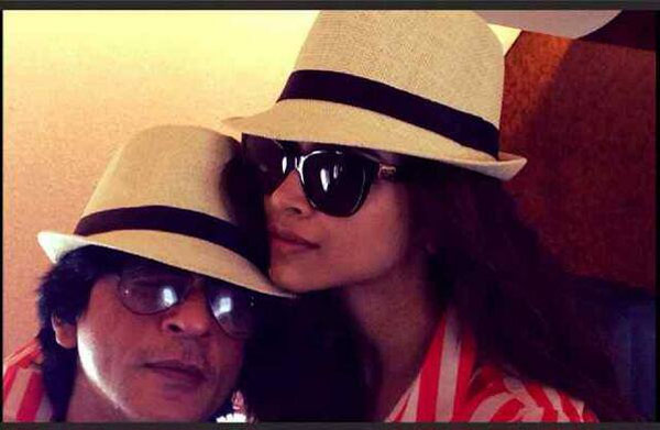 Deepika Padukone with Shah Rukh Khan