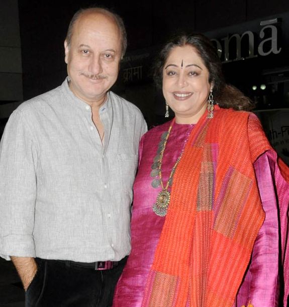 Anupam Kher with Kirron Kher